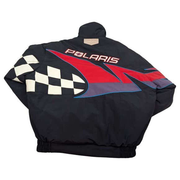 Polaris Extreme Racing Snowmobile Jacket Hein Gerike Mens L Checkered *READ - Picture 2 of 15